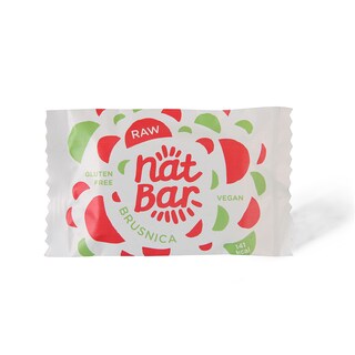 Sirovi energe. bar NatBar brusnica 30g