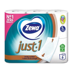 Toalet papir Just one Zewa 5sl 6/1