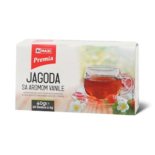 Caj jagoda/vanila Maxi 40g