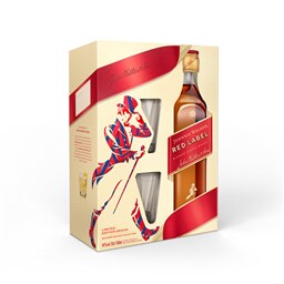 Whisky Johnnie Walker Red 0,7l pokl.set