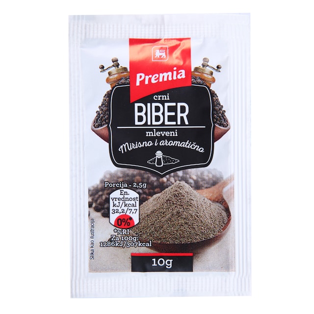Maxi Biber crni mleveni 10g