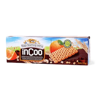 Integr.keks Incoo/cok.i pomorandza 210g