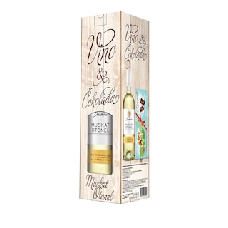 Giftpack Vino Muscat 0,75 cokolada 220g