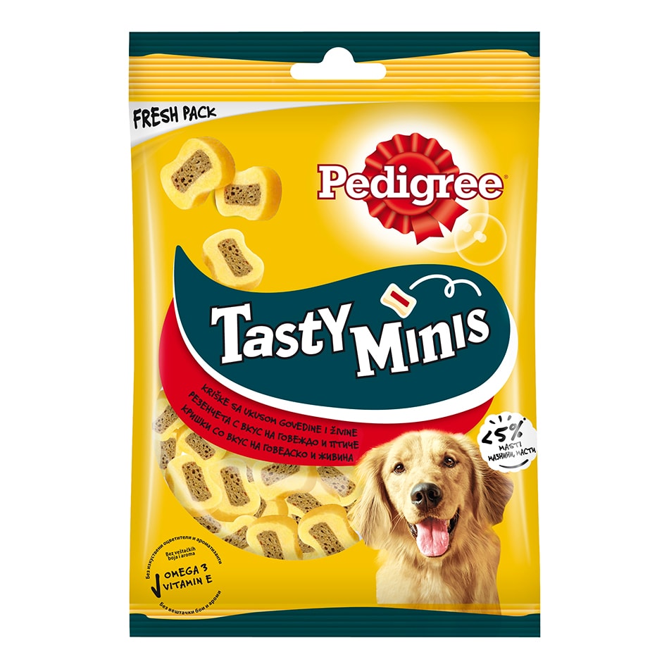 Tasty Bites,Slices goved.Pedigree 155g