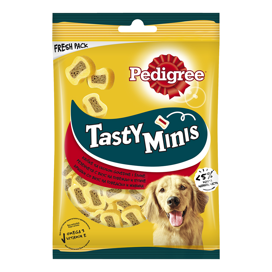 Tasty Bites,Slices goved.Pedigree 155g