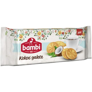 Cajno pecivo Galete kokos Bambi 160g