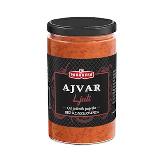 Ajvar od pecenih paprika ljuti 350g