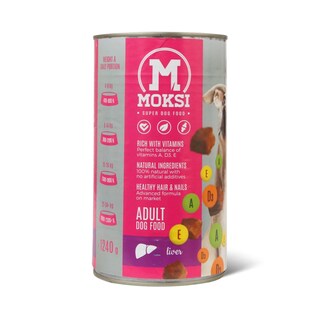 Konz.za pse sa ukusom jetre Moksi 1240g