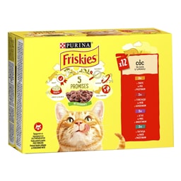 Preliv za macke Friskies meso 12x85g