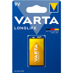Baterija alkalna Longlife 6LR61 1 Varta