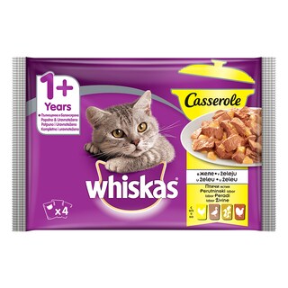Whiskas Casserole Zivina 4x85g
