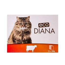 Sos za macke govedina Eco Diana 12x100g