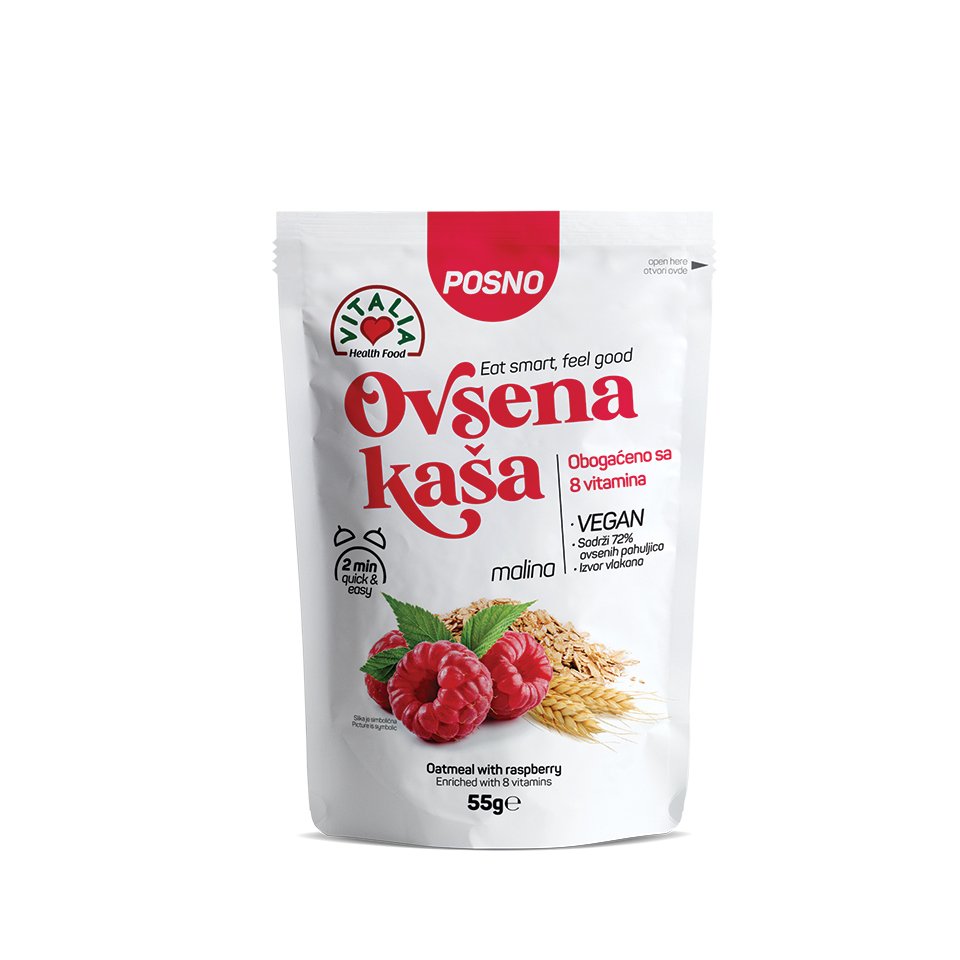 Ovsena kasa malina 55g