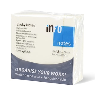 Samolep.blok zuti 400l 75x75mm