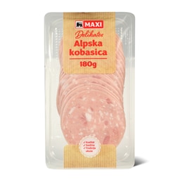 Alpska kobasica slajs Maxi 180g 