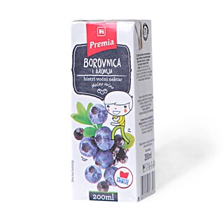 Sok nektar borovnica 50% Premia 0.2l