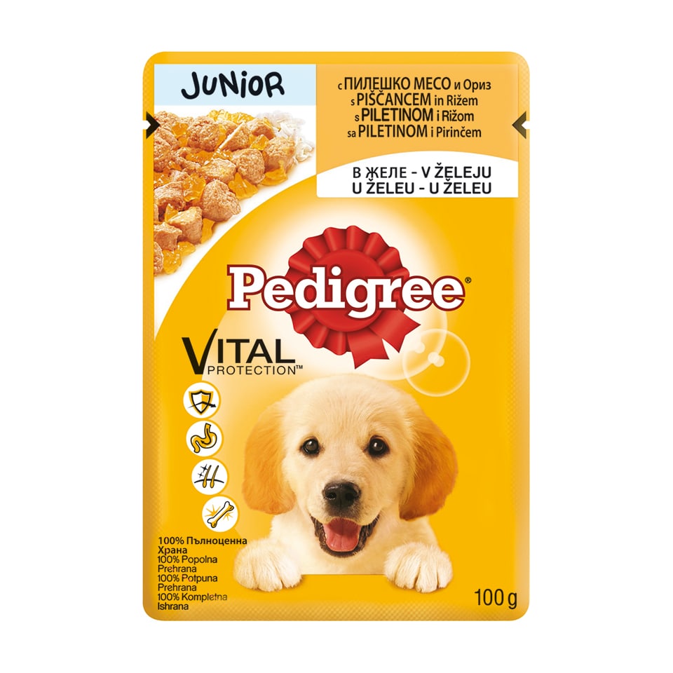 Hrana za pse kesa  Pedigree Junior 100g