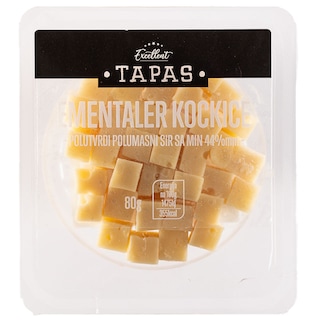 Tapas ementaler kockice EX 80g