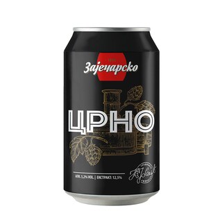 Pivo crno Zajecarsko limenka 0.33l