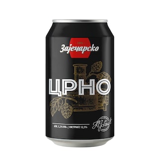 Pivo crno Zajecarsko limenka 0.33l