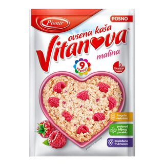 Ovsena kasa Vitanova malina 60g