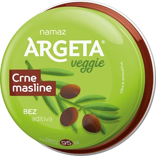 Humus veggie crna maslina Argeta 95g