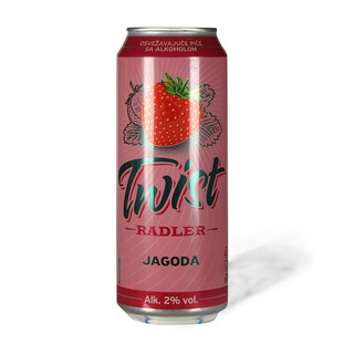 Pivo Twist jagoda CAN 0,5l