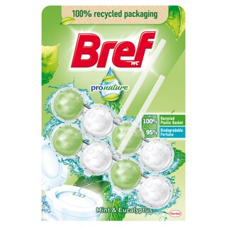 WC osvezivac Bref ProNature mint 2x50g
