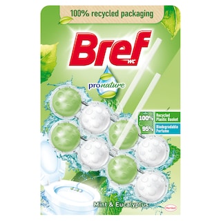 WC osvezivac Bref ProNature mint 2x50g