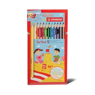 Bojice drvene Trio Jumbo Stabilo 12/1