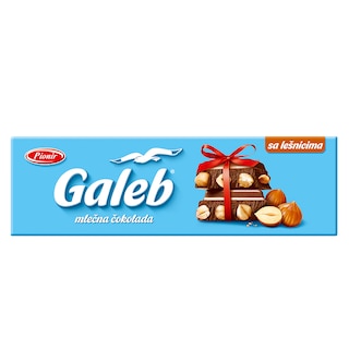 Mlecna cokolada Galeb ceo lesnik 250g