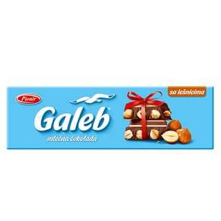 Mlecna cokolada Galeb ceo lesnik 250g