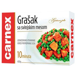 Grasak sa svinjskim mesom Carnex 400g