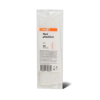 Noz plasticni beli 20/1 Premia
