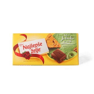 Cokolada Najlepse zelje jab/orah 180g