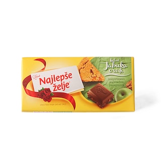 Cokolada Najlepse zelje jab/orah 180g