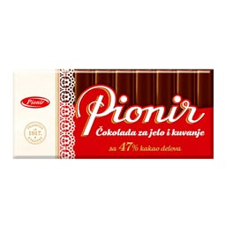 Cokolada za jelo i kuvanje Pionir 200g