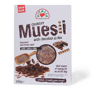 Musli Vitalia Crunchy cok.chia sem.350g