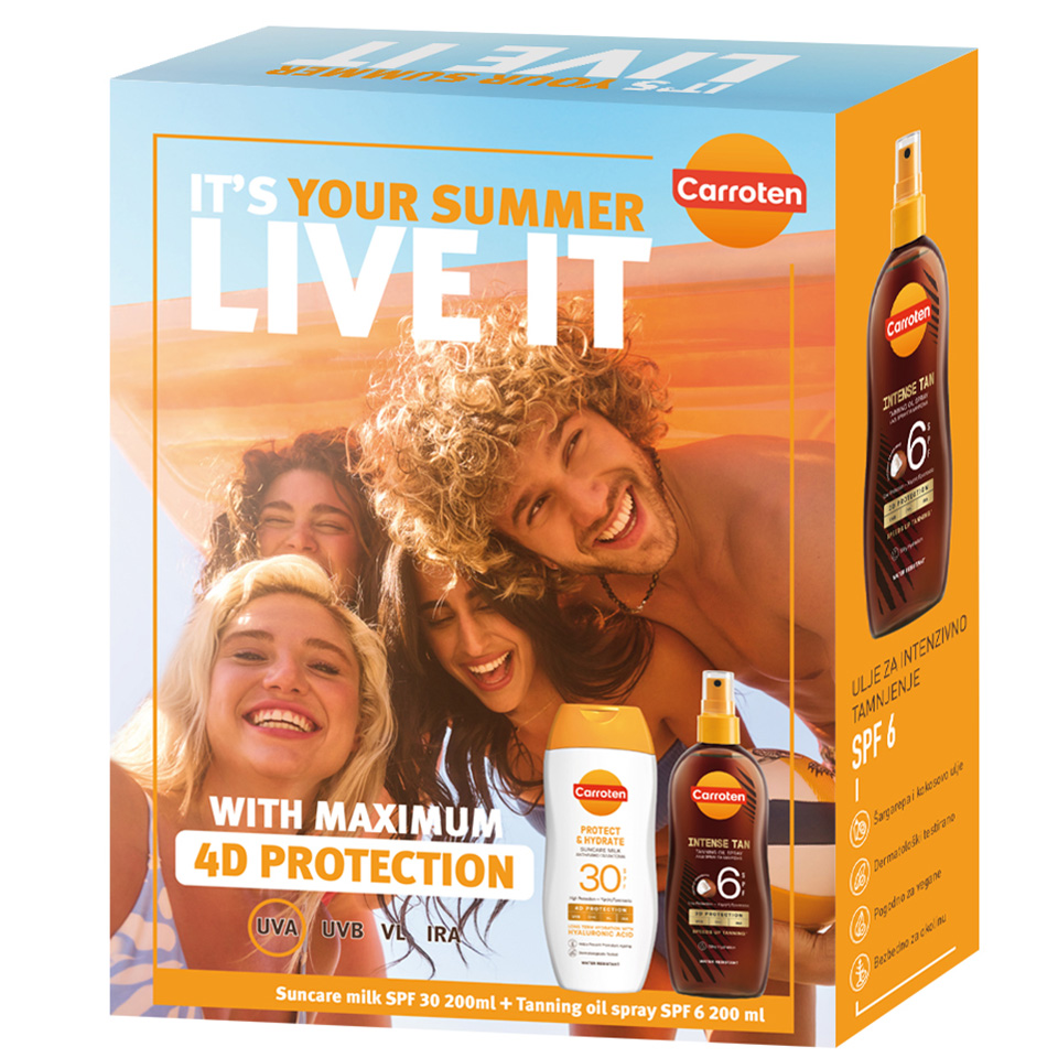 Set Carroten 2024-Mleko SPF30+Ulje SPF6