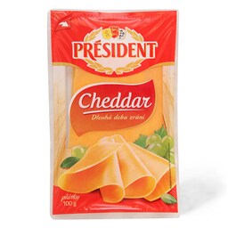 Sir President Cheddar slice 100g