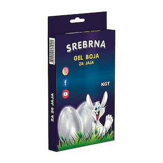 Gel boja srebrna U1314