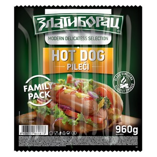 Zlatiborac Hot Dog pileci 960g