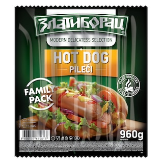Zlatiborac Hot Dog pileci 960g