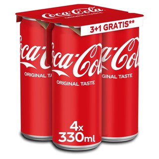 Coca-Cola 0.33l multipack 3+1 gratis