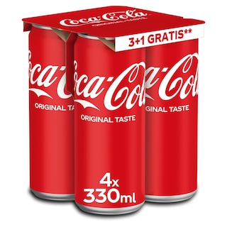 Coca-Cola 0.33l multipack 3+1 gratis