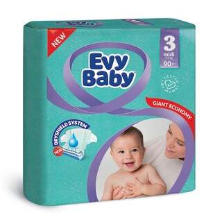 Evy Baby pel.giant 3 midi 5-9KG-90kom