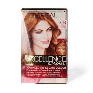 Farba Loreal Excellence 7.43 C.Blonde