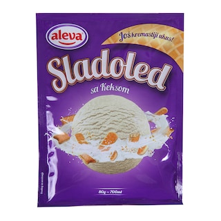 Sladoledni dezert sa keksom Aleva 80g
