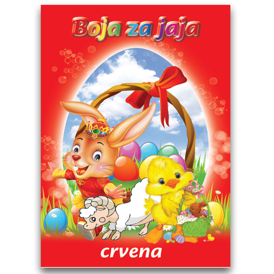 Boja za uskr.jaja kesica crvena Pan Graf