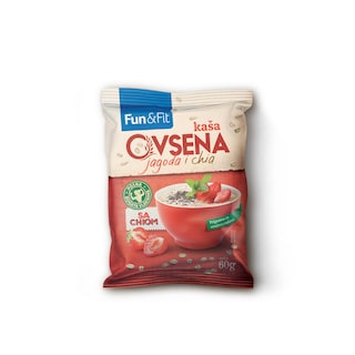 Ovsena kasa jagoda i chia Fun&Fit 60g